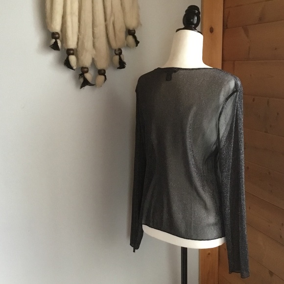 Victoria’s Secret sheer sparkly long sleeved top - Picture 4 of 5